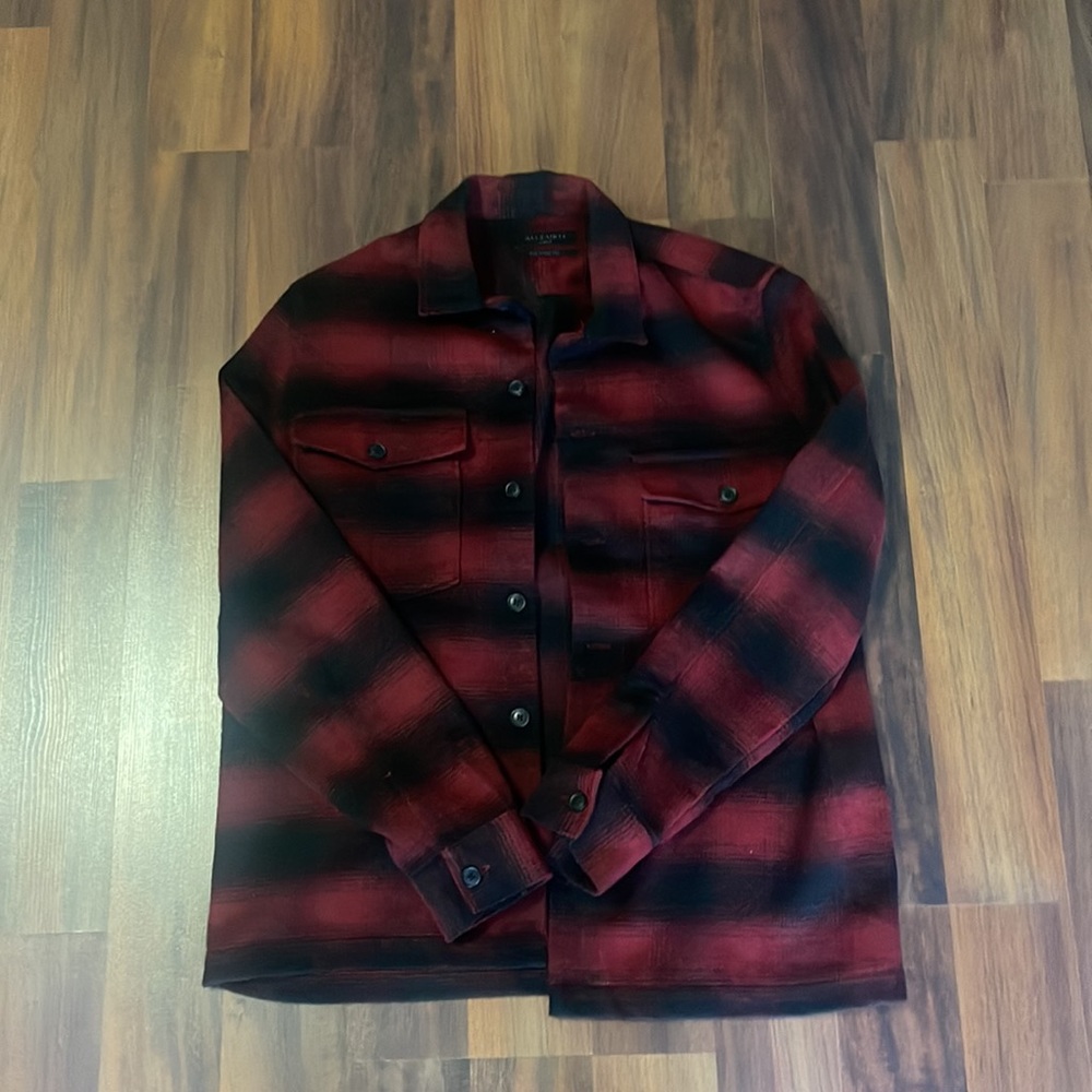 NWOT Allsaints Mens Flannel Size Large